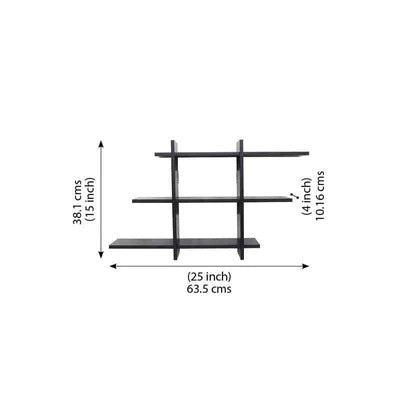 Minimalist Creative Decorative Wooden Wall Mounted Shelf